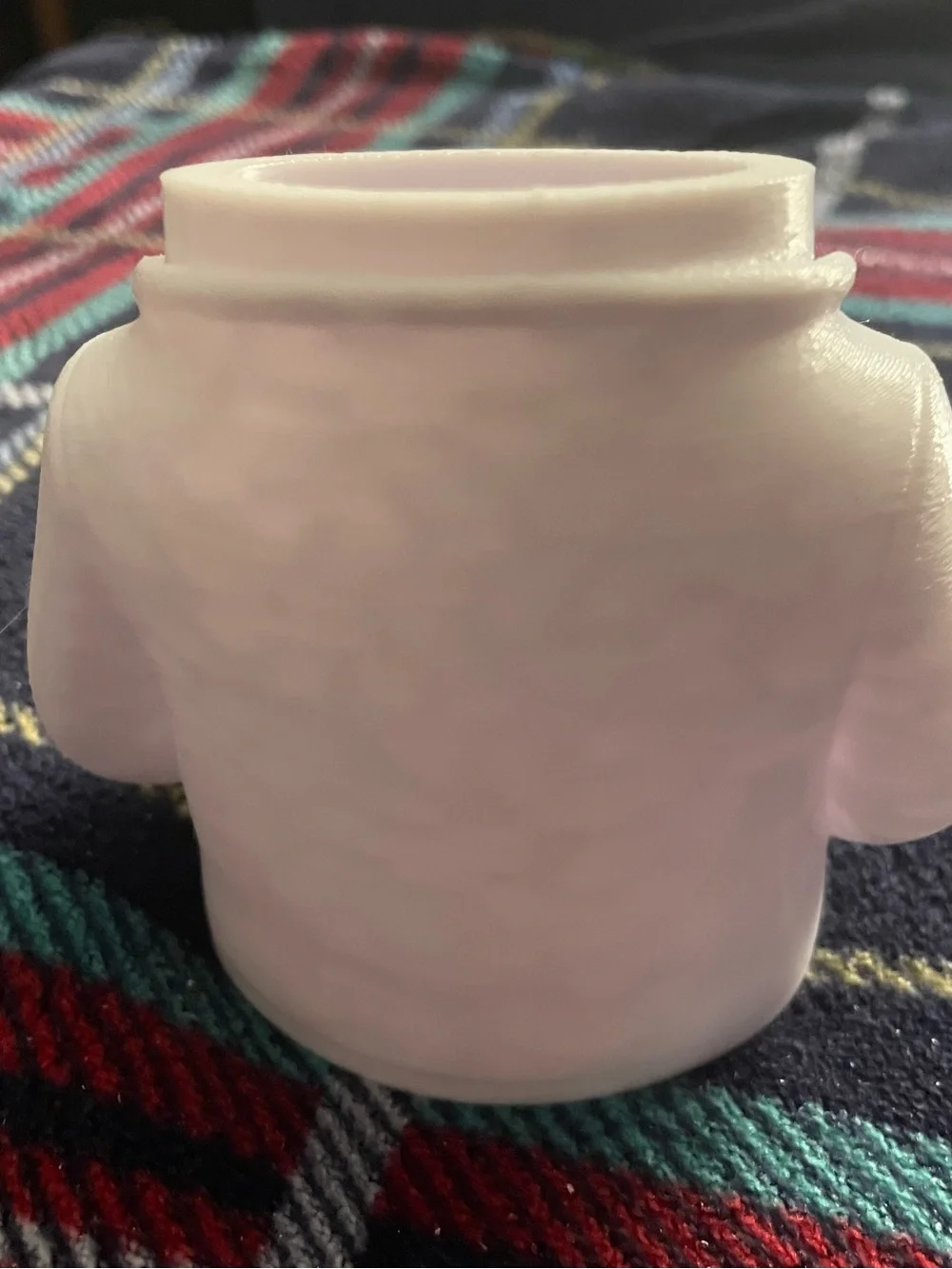 Desktop doctor with white coat and stethoscope molded pencil cup
